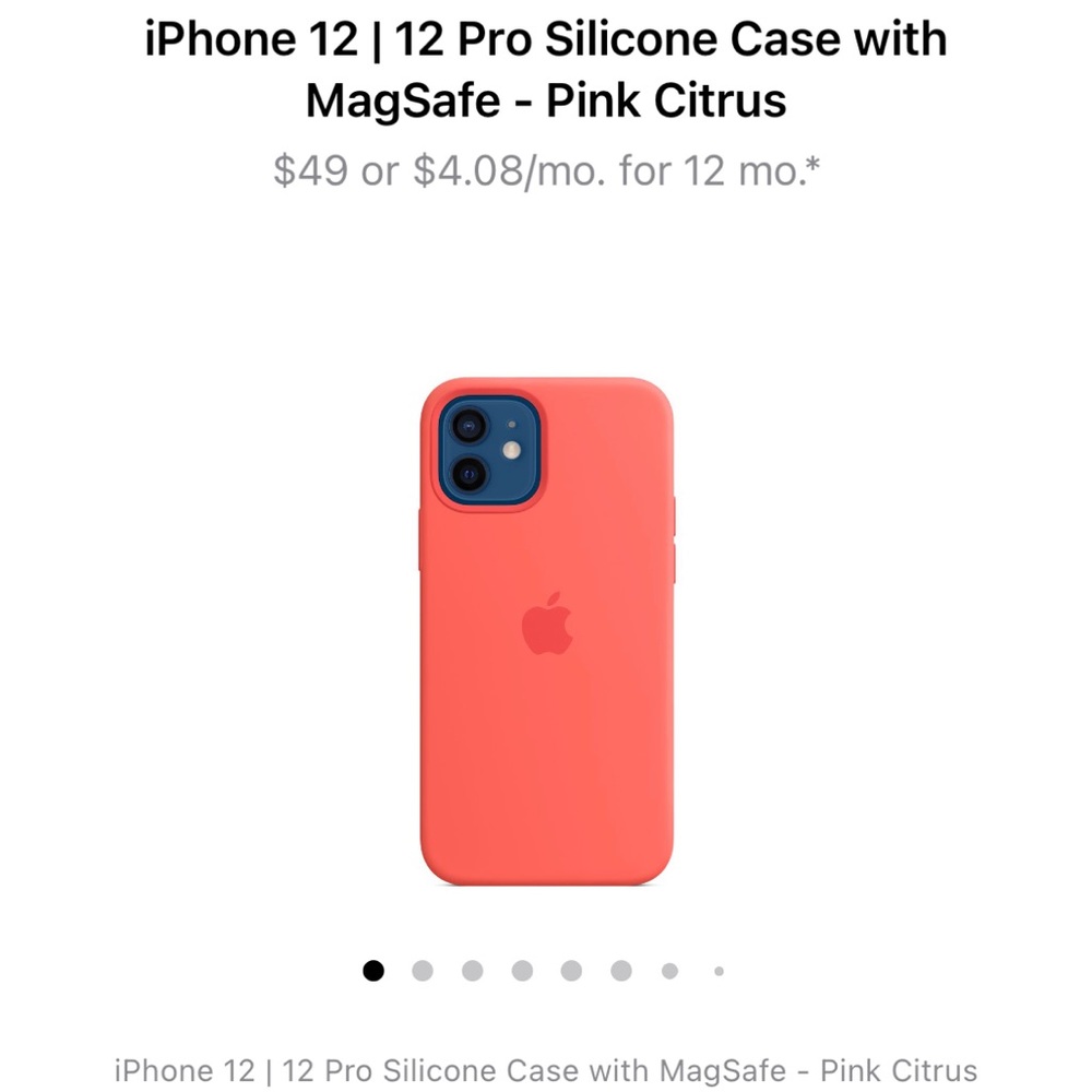 iPhone 12 | 12 Pro Silicone Case with Magsafe - Pink Citrus